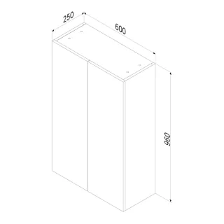 Шкаф подвесной AM.PM X-Joy M85CHX0602WG белый 60 см